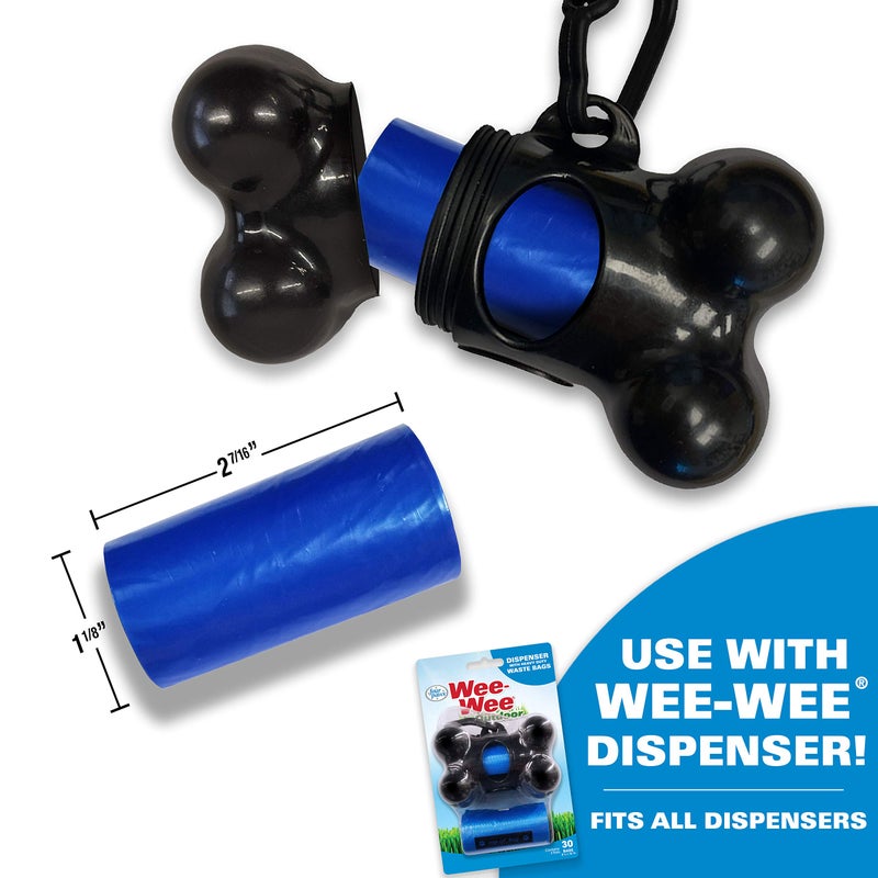 Four Paws Wee-Wee Outdoor Odor Control Heavy Duty Dog Waste Bags Refill Rolls (120 Count) - Image 3